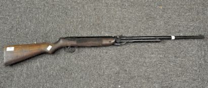 A vintage Webley mark 3 under lever air rifle