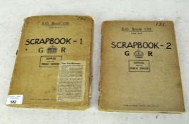 Two WWII scrap books,