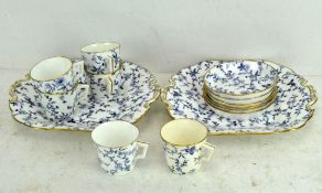A late 19th/early 20th century six piece Minton tea set,