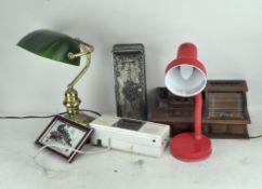 A collection of vintage lamps,