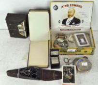 A selection of assorted collectables, to include playing cards, sewing set,