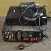 A Denon DVD-1000 player and a Denon Audio system