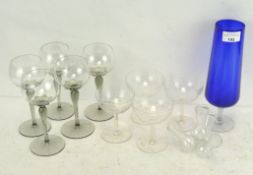 A selection of vintage glassware,