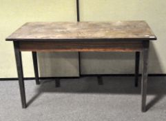 A 19th century mahogany side table,