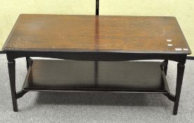 A vintage 1970's coffee table, of rectangular form,