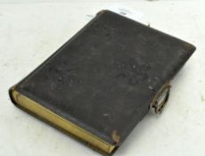 A 19th century leather bound photo album