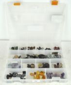 A large collection of semi precious polished stones
