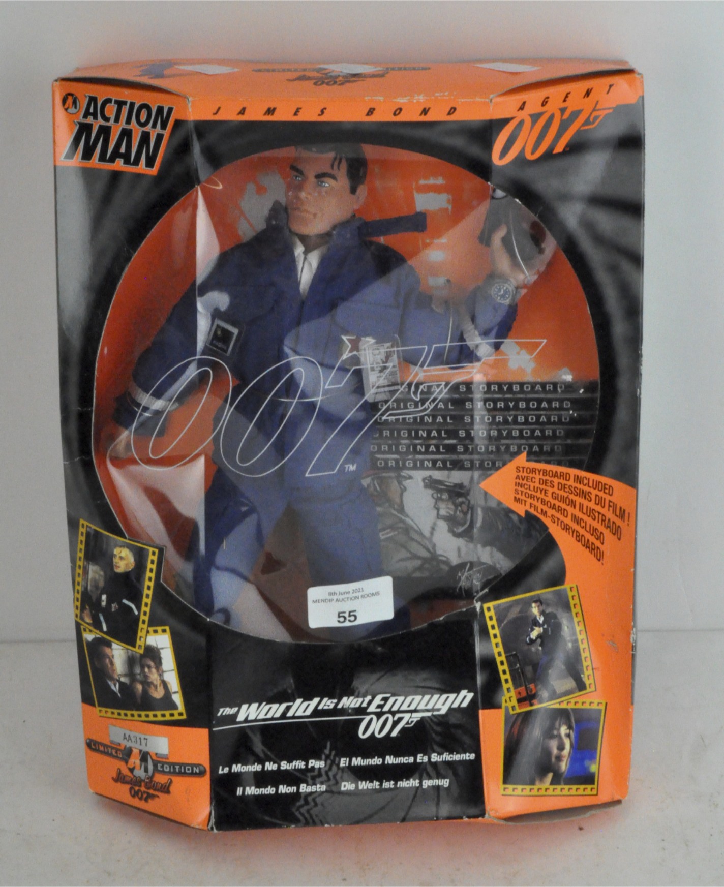 A James Bond Action Man figure from "The world is Not Enough" in original box