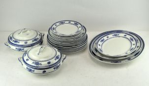 A Losol ware Keeling and Co ceramic dinner service