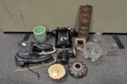 Assorted collectables, to include a Lucas Calcia cadet bicycle lamp,