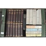 A collection of Charles Dickens books, hardback, together with other books