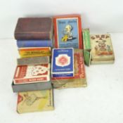 A selection of vintage playing cards and other card games,