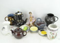 A selection of assorted ceramics, to include a teapot,