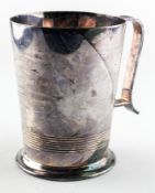 A mid century silver tankard, awarded in 1946