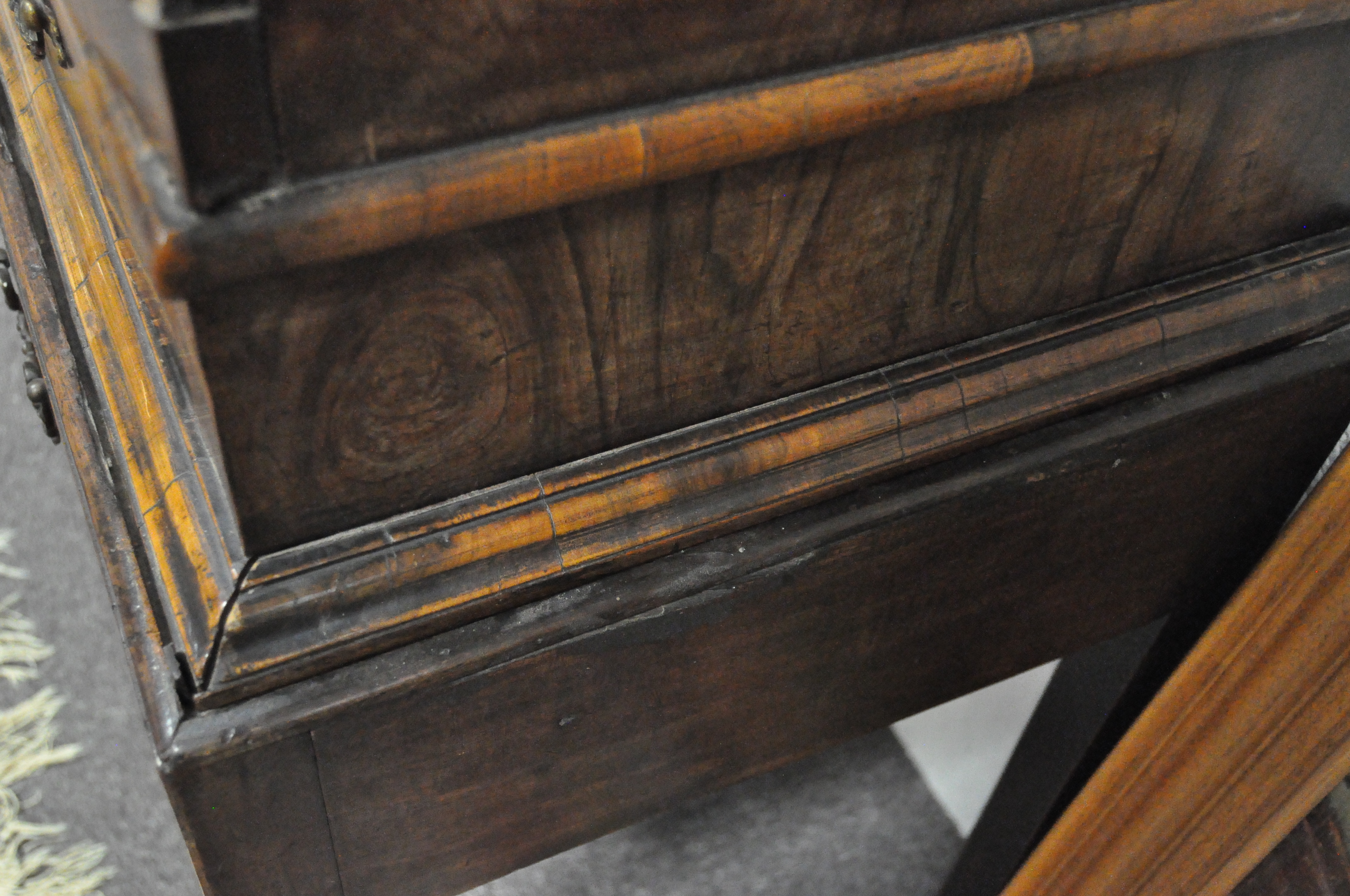 An oyster veneered cabinet on stand, 17th century style but later in date, - Image 7 of 18