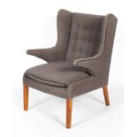 A contemporary lounge chair/armchair, in the manner of Hans Wegner Papa Bear chair,
