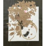 A Bell Cowie limited edition print, a still life of flowers, numbered 2/14, signed lower right,