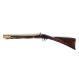 A 19th century blunderbuss, the steel lock plate marked Grici,