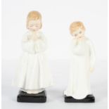 Two Royal Doulton figures, Bedtime, HN1978, and Darling, HN1985,