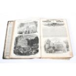 Two Victorian volumes of 'The Illustrated London News', circa 1850's, comprising Vols.