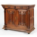 A Victorian oak sideboard,