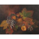 Early 20th School, Autumnal Sill Life, oil on canvas, in giltwood frame,
