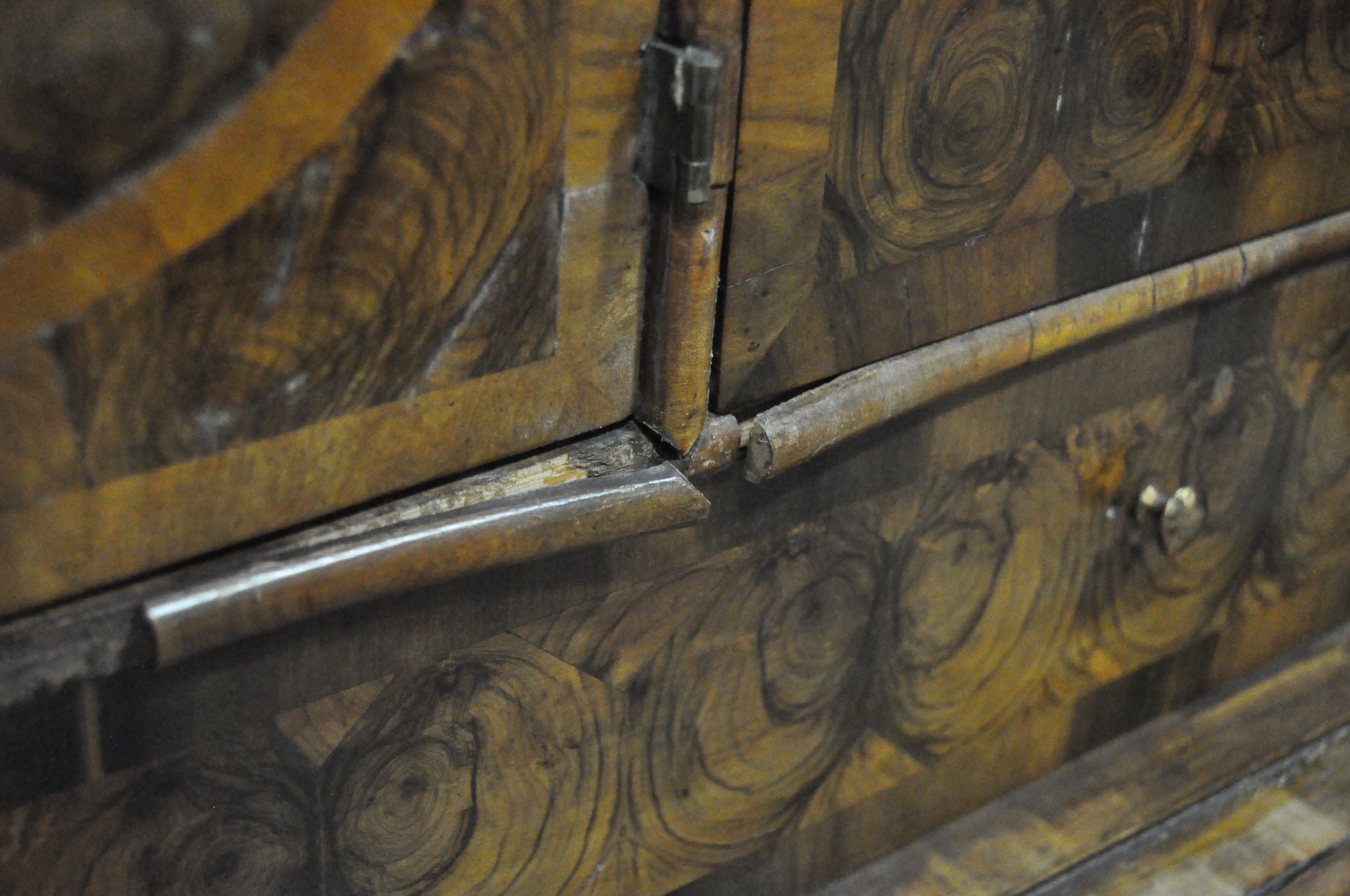 An oyster veneered cabinet on stand, 17th century style but later in date, - Image 14 of 18