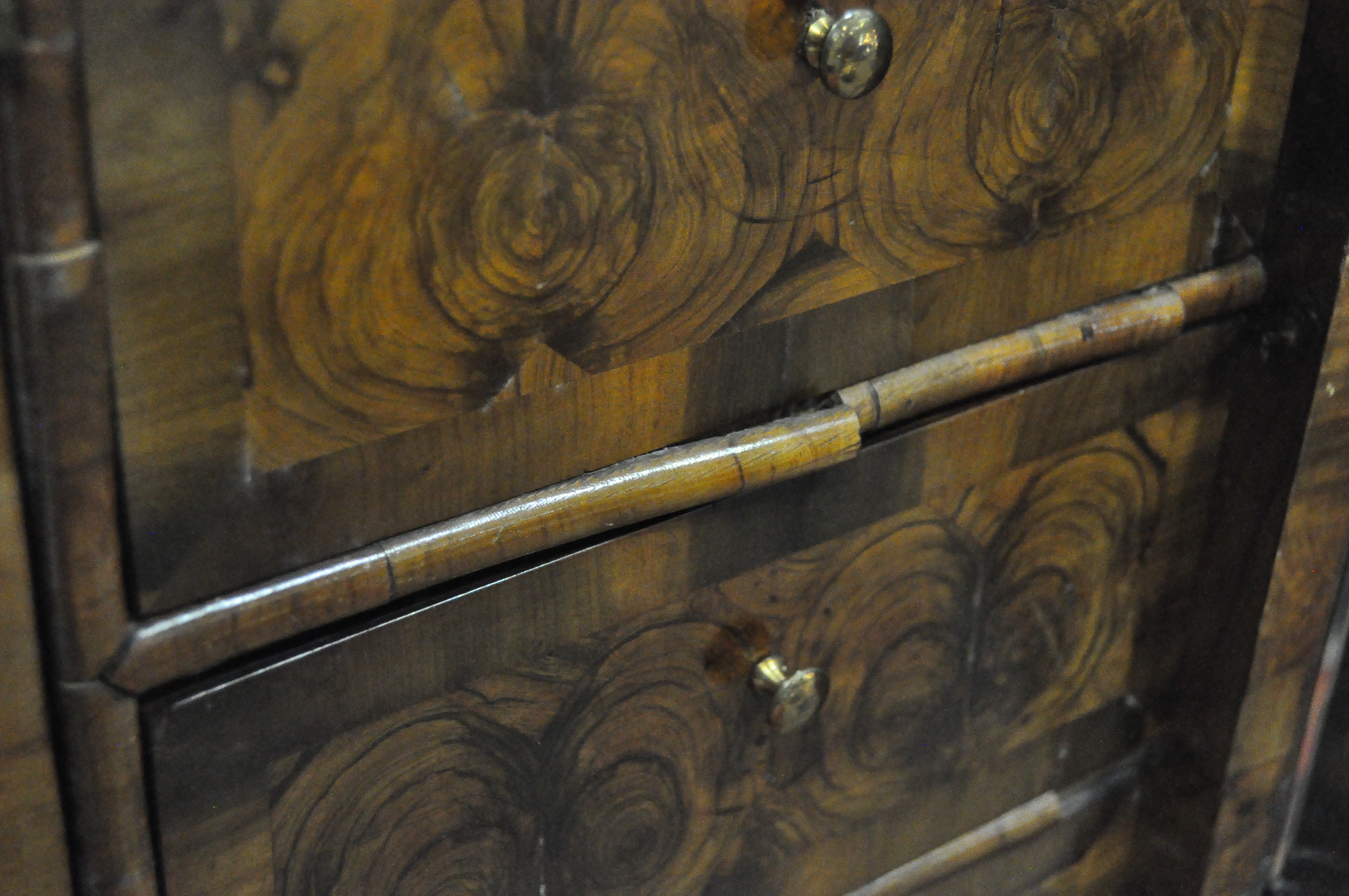 An oyster veneered cabinet on stand, 17th century style but later in date, - Image 15 of 18