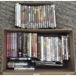 Two boxes of DVD's,