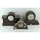 Three 20th century mantel clocks,