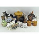 A collection of assorted ceramics, to include a Royal Doulton "Bunnykins" plate,