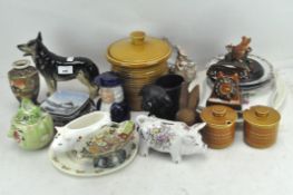 A collection of assorted ceramics, to include a Royal Doulton "Bunnykins" plate,