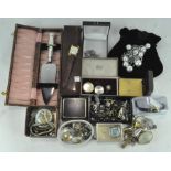 A large selection of assorted costume jewellery,