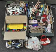 A large collection of toys, to include Duplo, dolls house furniture,