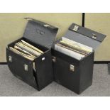 A collection of assorted vinyl records (two cases)