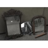 A group of wall mirrors,