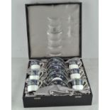 A contemporary Wedgwood tea set, 'Blue Siam' pattern,