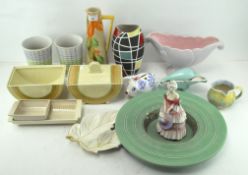 A large selection of ceramics, to include Staffordshire pots, Susie Cooper trays,
