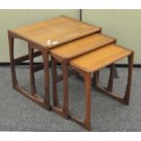 A vintage G-Plan nest of three tables,