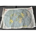 A vintage Webb's Radio map of the world,
