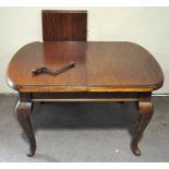 A mahogany dining table,