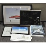 The Red Arrows 1965-1990 Aerobatic team print signed by the 1990 team,