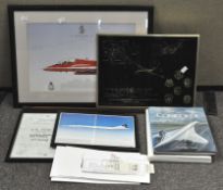 The Red Arrows 1965-1990 Aerobatic team print signed by the 1990 team,