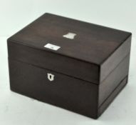 A Victorian rosewood box,