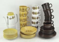 A collection of assorted ceramics, including Biltons part coffee service,