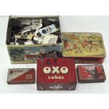 Vintage OXO tins, a large quantity of buttons and more