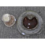 Components of bird baths,