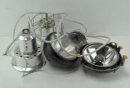 A collection of vintage lights,