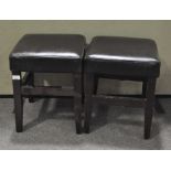 Two modern piano stools,