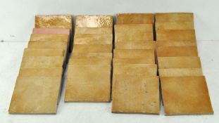 A quantity of Spanish wall tiles, assorted colours,